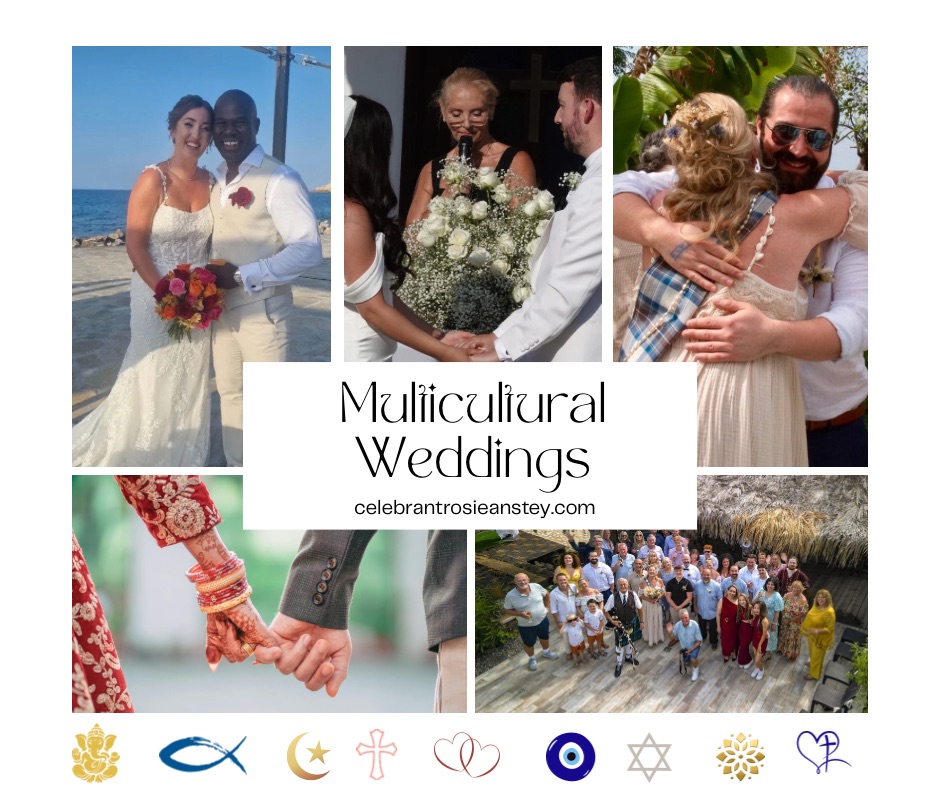 Multicultural inter faith weddings with Celebrant Rosie Anstey